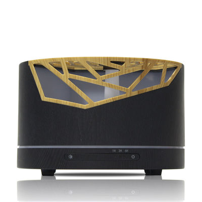 Spa 300ml Aroma Diffuser LED Lamp Air Ultrasonic Humidifier Dark Wood Grain 12W 14 Colors